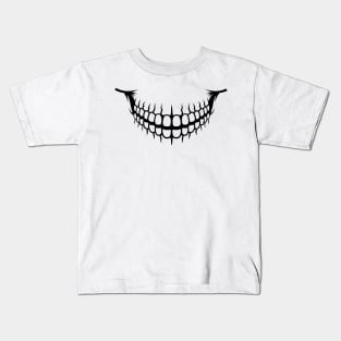 scary teeth face mask Kids T-Shirt